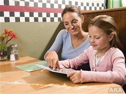 Healthy children's options are now appearing on restaurant menus