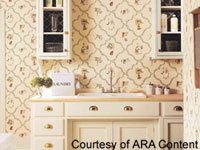 Laundry Rooms That Shed Washday Blues -- Decorating With Wallpaper